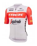 SANTINI dres kratkih rukava - TREK SEGAFREDO 2023 ORIGINAL - crvena/bijela