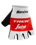 SANTINI rukavice s kratkim prstima - TREK 2019 RACE - bijela/crvena