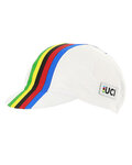 SANTINI kapa - UCI RAINBOW - duga/bijela