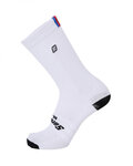 SANTINI čarape klasične - UCI RAINBOW - bijela