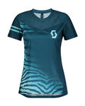 SCOTT dres kratkih rukava - TRAIL VERTIC LADY - plava