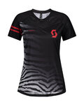 SCOTT dres kratkih rukava - TRAIL VERTIC LADY - crna/ružičasta