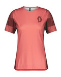 SCOTT dres kratkih rukava - TRAIL VERTIC LADY - crvena