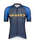 SCOTT dres kratkih rukava - RC PRO SS - narančasta/plava