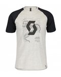 SCOTT majica kratkih rukava - ICON RAGLAN SS - crna/siva