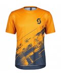 SCOTT dres kratkih rukava - TRAIL VERTIC SS - plava/narančasta