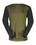 SCOTT dres dugih rukava ljetni - TRAIL VERTIC LS - crna/zelena