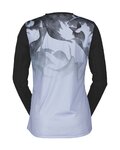 SCOTT dres dugih rukava ljetni - TRAIL VERTIC LS LADY - crna/svjetloplava