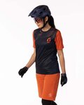 SCOTT dres kratkih rukava - TRAIL VERTIC SS LADY - plava/narančasta