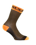 SIX2 čarape klasične - COMP SHO - narančasta/crna