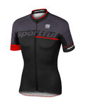 SPORTFUL dres kratkih rukava - SC TEAM - crna/crvena