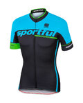 SPORTFUL dres kratkih rukava - SC TEAM - crna/svjetloplava