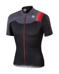 SPORTFUL dres kratkih rukava - BODYFIT PRO TEAM - crna/siva