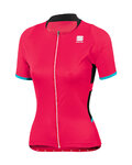 SPORTFUL dres kratkih rukava - LUNA LADY - crna/ružičasta