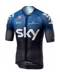 CASTELLI dres kratkih rukava - TEAM SKY 2019  - bijela/plava/crna