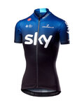 CASTELLI dres kratkih rukava - TEAM SKY FAN 2019 - bijela/crna/plava