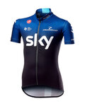 CASTELLI dres kratkih rukava - TEAM SKY KID 2019  - crna/bijela/plava