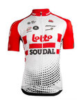 dres kratkih rukava - LOTTO SOUDAL 2019 - crvena/bijela