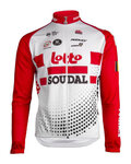 dres dugih rukava ljetni - LOTTO SOUDAL 19 SMR - bijela/crvena