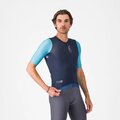 CASTELLI dres kratkih rukava - CORRETTO - plava/tirkizna
