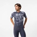 CASTELLI dres kratkih rukava - STRATUS LOGO - plava
