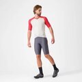 CASTELLI dres kratkih rukava - UNLIMITED ENDURANCE 3 - bjelokosna/crvena