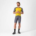 CASTELLI dres kratkih rukava - UNLIMITED ENDURANCE 3 - žuta/siva