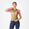 CASTELLI dres kratkih rukava - CORRETTO W - zlatna/ružičasta