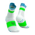 COMPRESSPORT čarape klasične - PRO RACING SOCKS V4.0 RUN - bijela/zelena