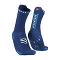 COMPRESSPORT čarape klasične - PRO RACING V4.0 RUN HIGH - plava