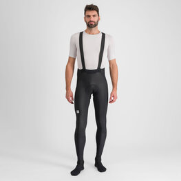 SPORTFUL duge hlače s tregerima - BODYFIT PRO - crna