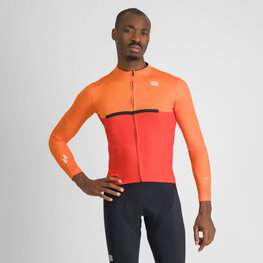 SPORTFUL dres dugih rukava zimski - PISTA THERMAL - crvena/narančasta