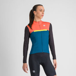 SPORTFUL dres dugih rukava zimski - PISTA THERMAL W - plava/crna/narančasta