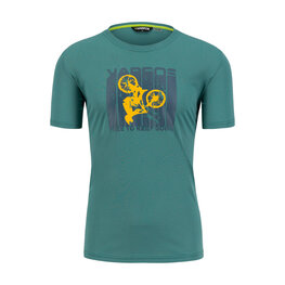 KARPOS majica kratkih rukava - VAL FEDERIA - zelena/žuta