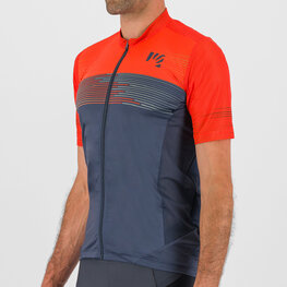 KARPOS dres kratkih rukava - GREEN FIRE - crvena/siva