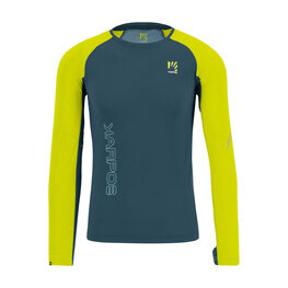 KARPOS majica dugih rukava - LAVAREDO - zelena/žuta