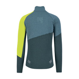 KARPOS dukserica - VAL VIOLA FULL-ZIP - zelena/žuta