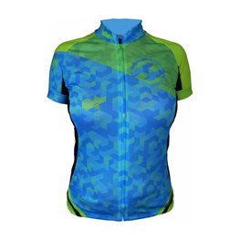 HAVEN dres kratkih rukava - SINGLETRAIL WOMEN - plava/zelena