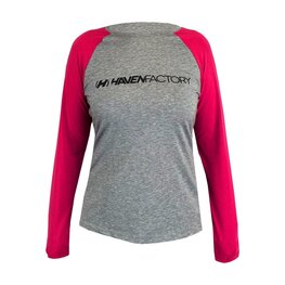 HAVEN dres dugih rukava ljetni - FACTORY TRAIL - ružičasta/siva
