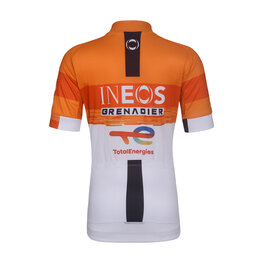 BONAVELO dres kratkih rukava - INEOS GRENADIERS KID 2026 - bijela/narančasta