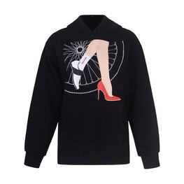 RIVANELLE dukserica - LADY RULES - crna/višebojna