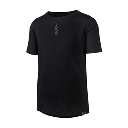 IXS dres kratkih rukava - FLOW MERINO - crna