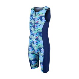 ZONE3 kombinezon - KID'S DIGITAL PRINT TRISUIT  - plava