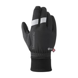 SHIMANO rukavice s dugim prstima - WINDSTOPPER PRIMALOFT - crna