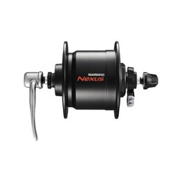 SHIMANO prednja glavčina s dinamom - DHC3000 36 - crna