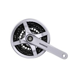SHIMANO ručice s pretvaračem - TOURNEY TY501 170mm 42/34/24 - srebrna