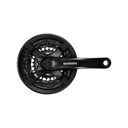 SHIMANO ručice s pretvaračem - TOURNEY TY501 170mm 48/38/28 - crna