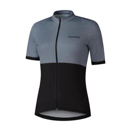 SHIMANO dres kratkih rukava - ELEMENT - siva/crna