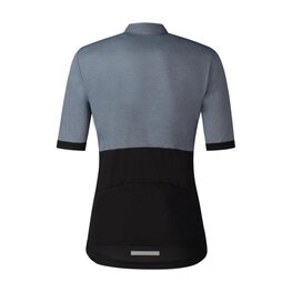 SHIMANO dres kratkih rukava - ELEMENT - siva/crna