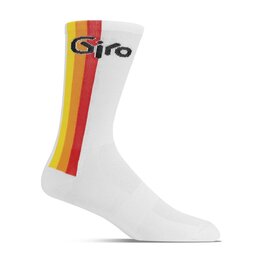 GIRO čarape klasične - COMP RACER HIGH RISE - bijela/višebojna